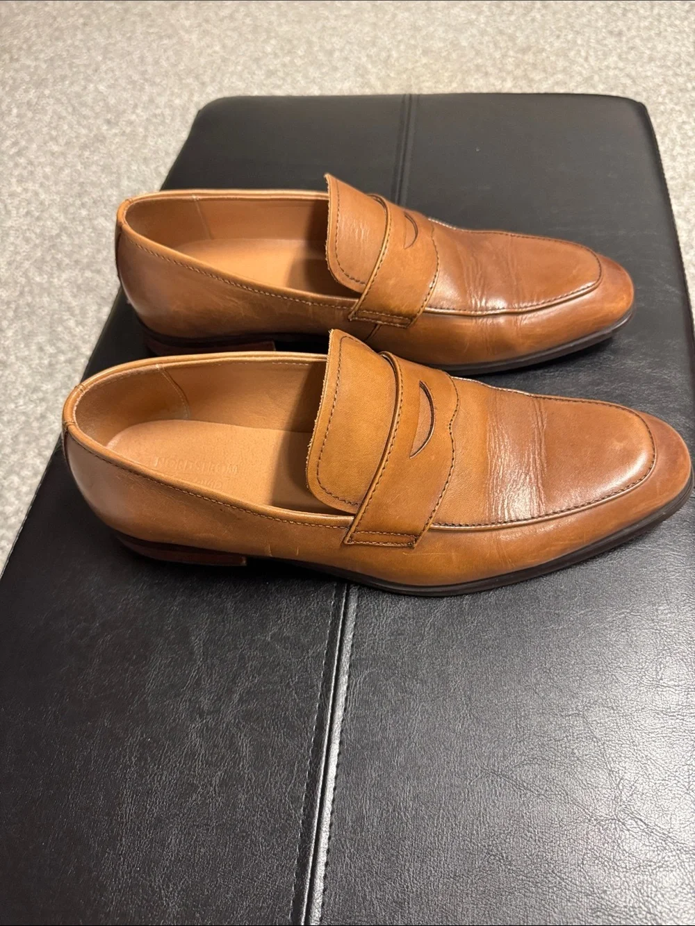 Nordstrom’s Men's Tan Leather Penny Loafers